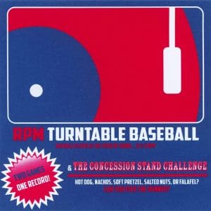 RPM TURNTABLE BASEBALL Two Games, One Record! (coloured) 7"