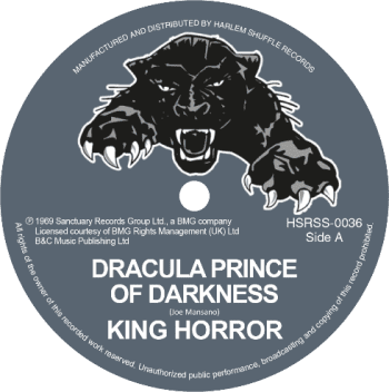 KING HORROR Dracula Prince Of Darkness / Ghost Hours 7"