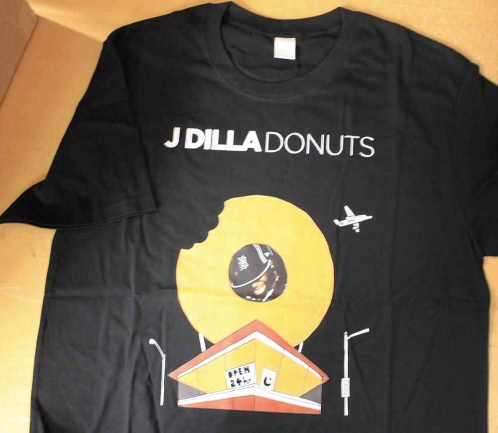 J DILLA Donuts t-shirt (black, Size L) - Southbound Records